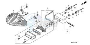 CB600FA39 Europe Direct - (ED / ABS ST 25K) drawing TAILLIGHT