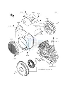 MULE 600 KAF400BGF EU drawing Cooling