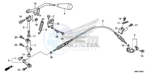 TRX680FAH Europe Direct - (ED) drawing SELECT LEVER