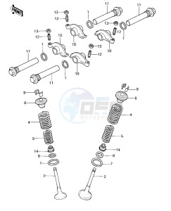 KZ 440 A [LTD] (A1) [LTD] drawing ROCKER ARMS_VALVES -- 80 A1- -