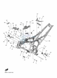 YZF690 YZF-R7 (BEB4) drawing FRAME