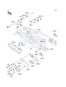 KLX 300 A [KLX300R] (A7-A9) [KLX300R] drawing SWINGARM