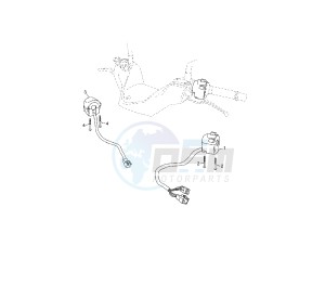 YP R X-MAX 125 drawing HANDLE SWITCH AND LEVER