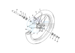 YZ F 450 drawing FRONT WHEEL