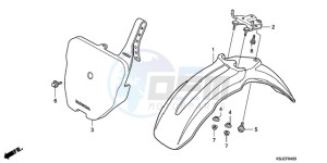 CRF80F9 Australia - (U) drawing FRONT FENDER