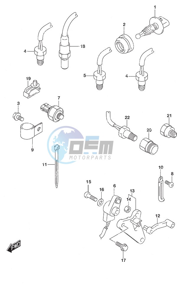 Sensor w/Transom (X or XX)