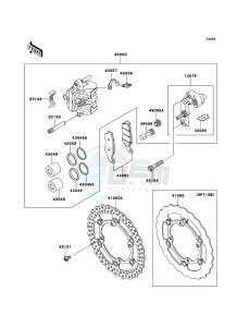 KX450F KX450D6F EU drawing Front Brake