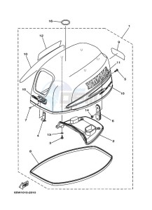 F20AES drawing TOP-COWLING