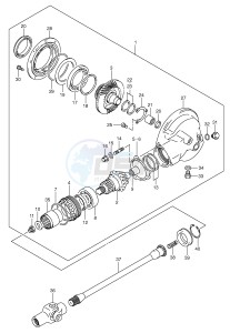 VL800 (E2) VOLUSIA drawing PROPELLER SHAFT - FINAL DRIVE GEAR