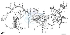 GL18009 Australia - (U / AB NAV) drawing REAR FENDER (PREMIUM AUDI O)