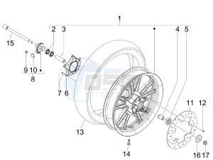 Nexus 300 ie e3 drawing Front wheel