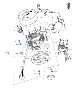 KE 125 A [KE125] (A3-A6) [KE125] drawing IGNITION_GENERATOR_REGULATOR -- 76-79- -