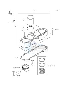 ZX 600 D [NINJA ZX-6] (D2-D4) [NINJA ZX-6] drawing CYLINDER_PISTON