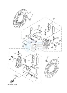 YFM700FWB KODIAK 700 KODIAK 700 HUNTER (B16N) drawing FRONT BRAKE CALIPER