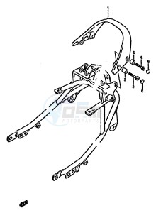 GSX750F (K-T) drawing PILLION RIDER HANDLE