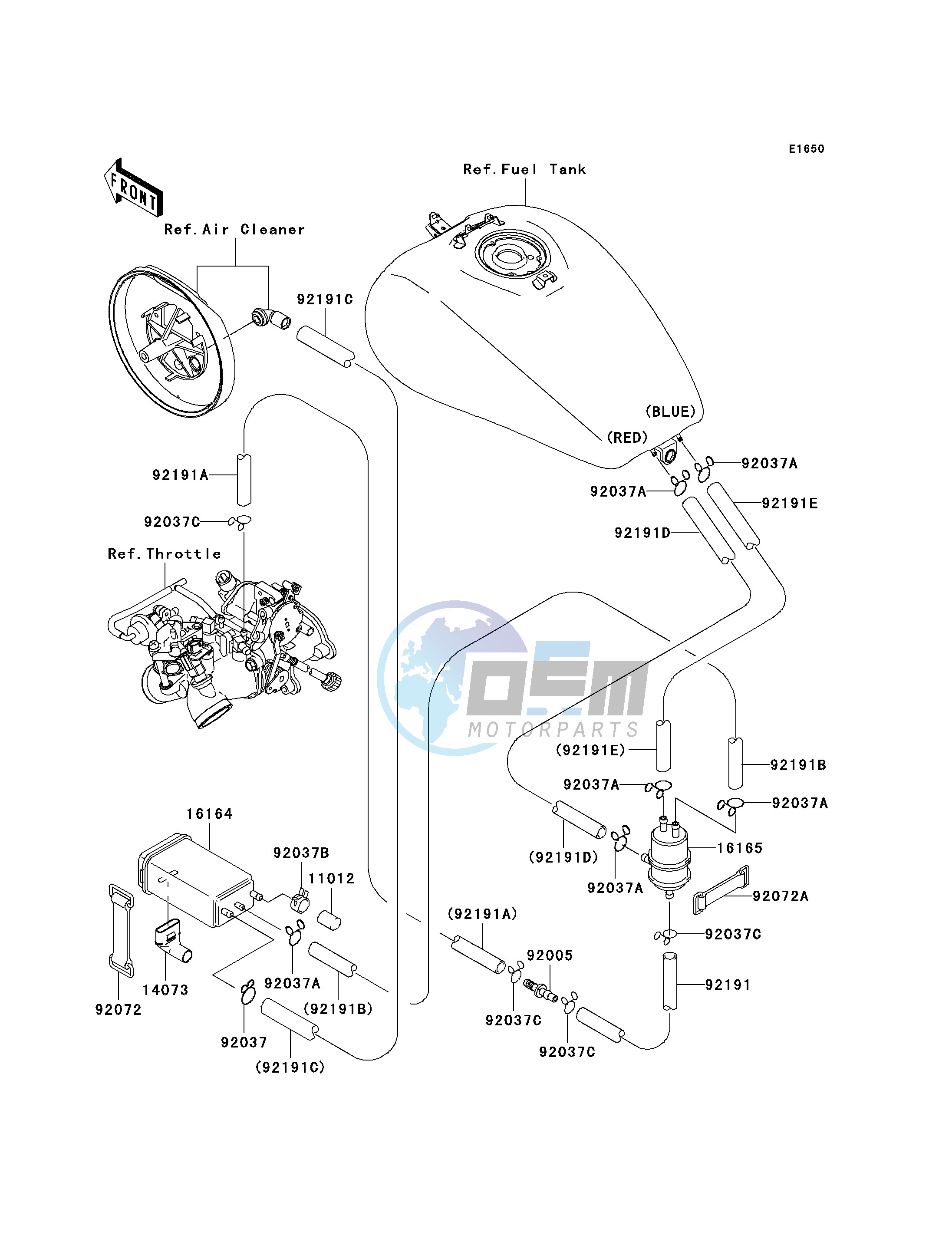 FUEL EVAPORATIVE SYSTEM-- CA- -