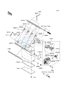 JET SKI STX-12F JT1200-D1 FR drawing Throttle