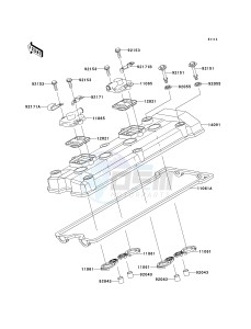 ZR 1000 A [Z1000] (A6F-A6F) A6F drawing CYLINDER HEAD COVER