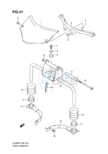 DL650 ABS V-STROM EU-UK drawing FRONT BRACKET