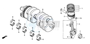 CBX750P2 drawing CRANKSHAFT/PISTON