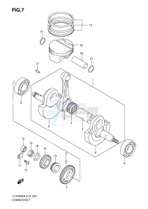 LT-Z400 (E19) drawing CRANKSHAFT