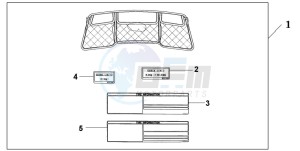 GL1800 drawing INNER TRUNK LID O