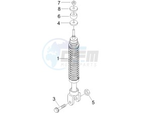 LX 50 4T-4V USA drawing Rear suspension - Shock absorber - s