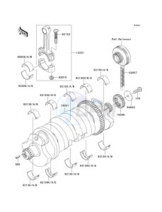 ZR 1200 A [ZRX1200R] (A4-A5) drawing CRANKSHAFT