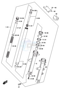 GSX-250RA drawing FRONT FORK DAMPER