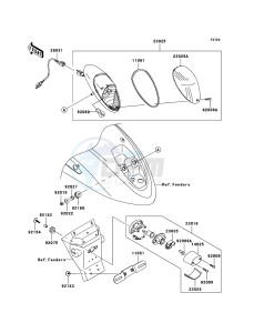 VN900_CUSTOM VN900C8F GB XX (EU ME A(FRICA) drawing Taillight(s)