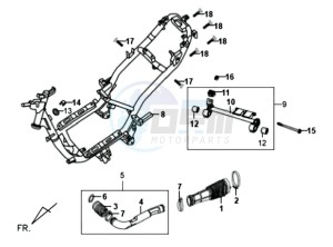 SYMPLY 50 L7 drawing FRAME / ENGINE MOUNT