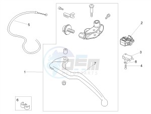 TUONO 1100 V4 RR E4 ABS (NAFTA) drawing Clutch lever