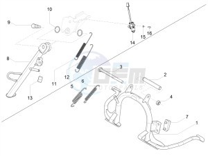 LIBERTY 125 4T E4 POSTE (EMEA) drawing Stand/s