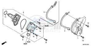 CBR1000RRE Fireblade 2ED drawing WATER PUMP