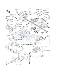 KVF 650 E [BRUTE FORCE 650 4X4 HARDWOODS GREEN HD] (E6F-E9F) E6F drawing CHASSIS ELECTRICAL EQUIPMENT