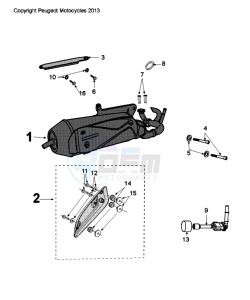 CITYSTAR 50 drawing EXHAUST