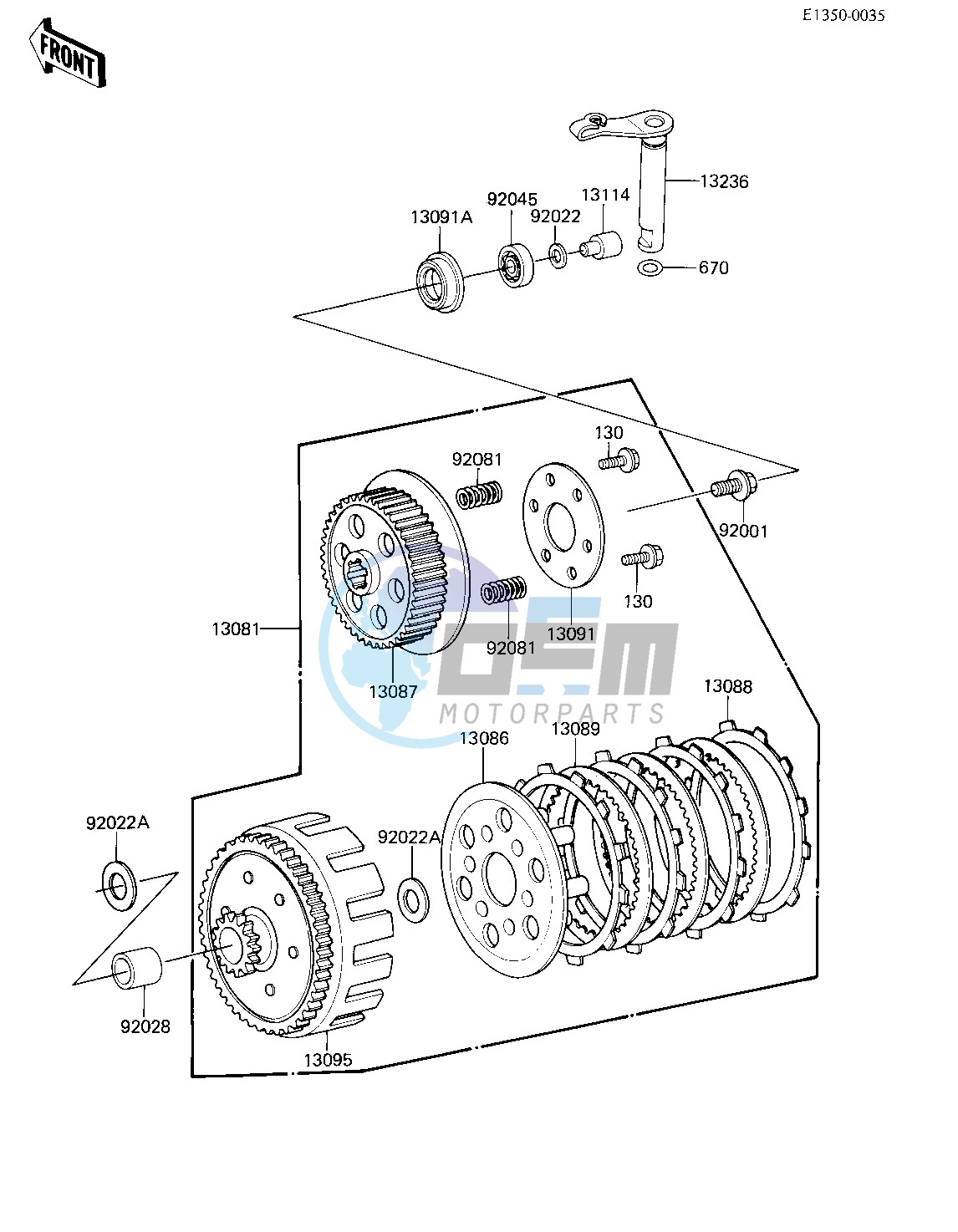 CLUTCH -- 82 KX80-C2- -