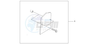 VT125C2 drawing BACKREST TRIM