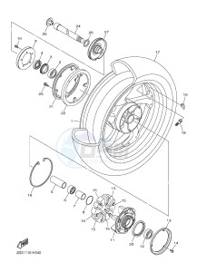 VMX17 VMAX17 1700 (2CE9 2CEA 2CEB) drawing REAR WHEEL