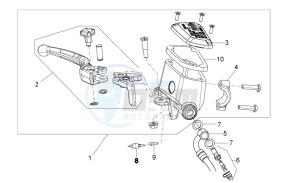 Dorsoduro 750 ABS USA-CND (NAFTA) (CND, USA) drawing Front master cilinder