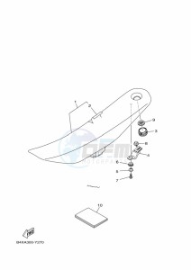 YZ250 (BCRL) drawing SEAT