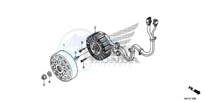 SH125DE SH125D UK - (E) drawing A.C.G. STARTER