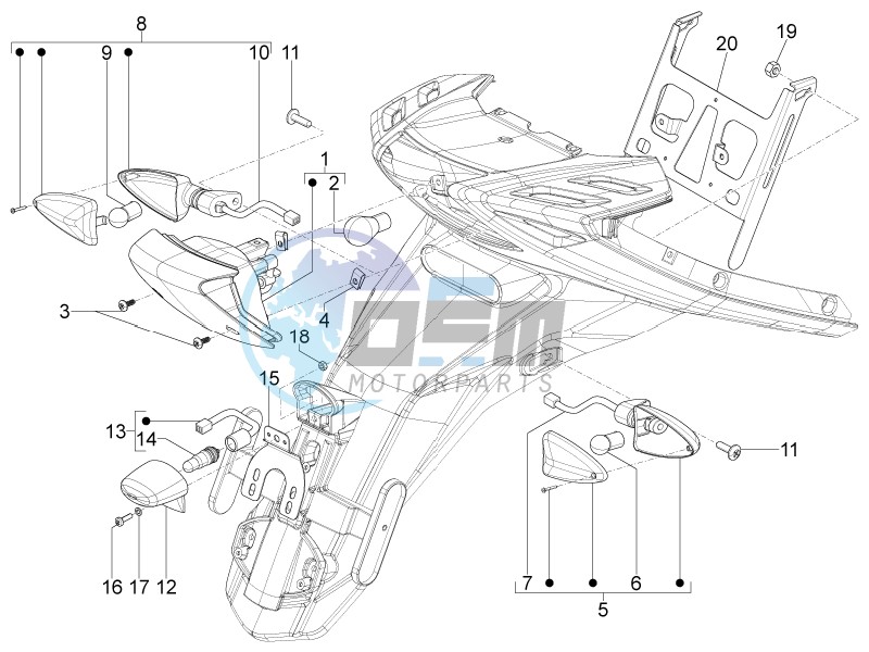 Rear headlamps - Turn signal lamps