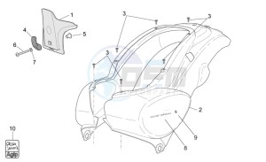 Scarabeo 50 4T E2 drawing Rear Body I