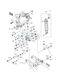 NINJA_250SL_ABS BX250BFS XX (EU ME A(FRICA) drawing Suspension/Shock Absorber