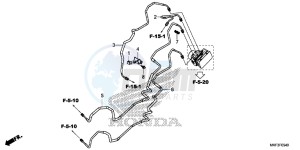 CBR1000S1 2ED - (2ED) drawing BRAKE PIPE