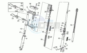 California 1100 drawing Front fork