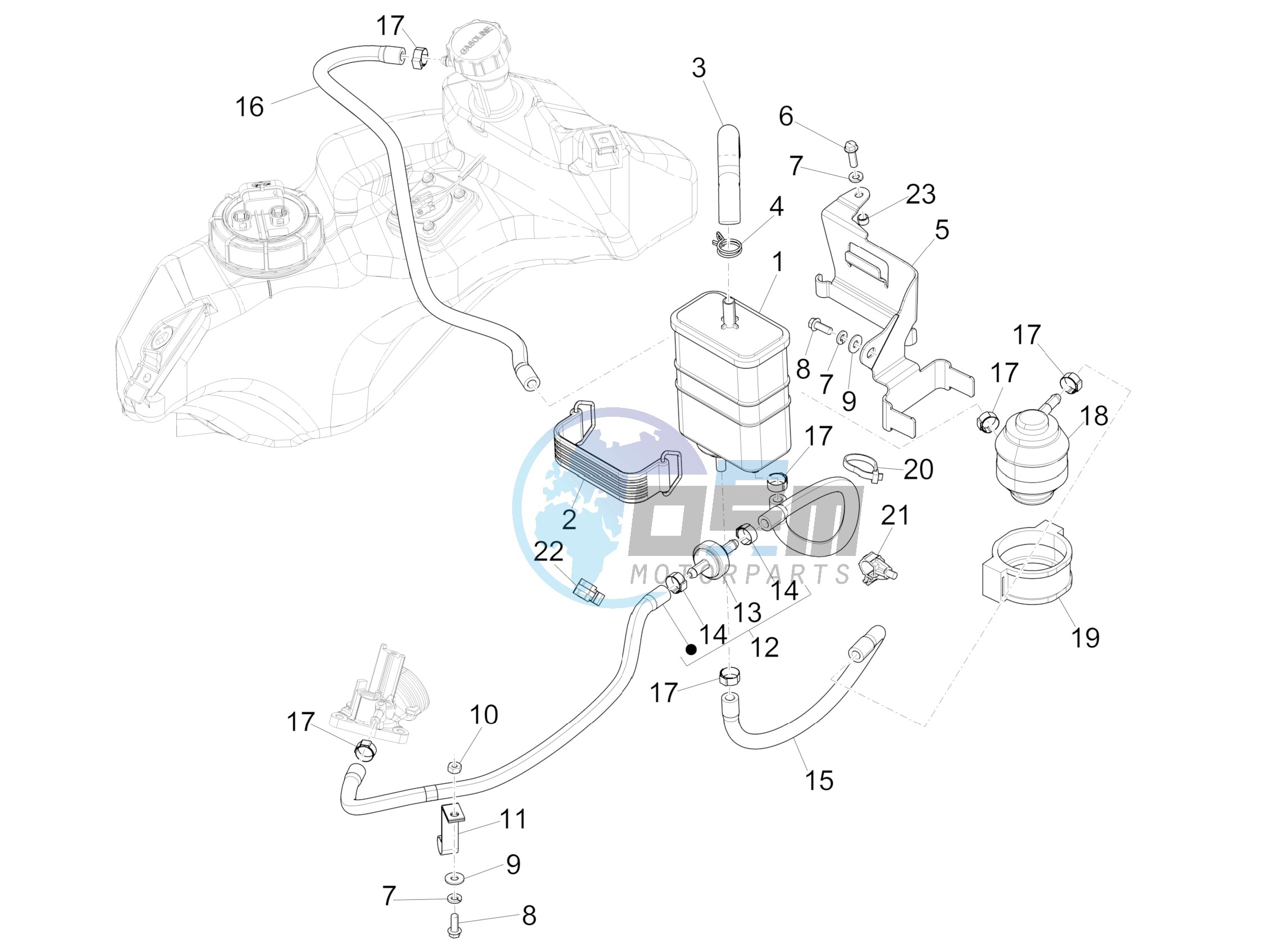 Anti-percolation system