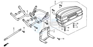 CBX750P2 drawing SIDE BOX/BUMPER (3DK/4DK/6DK)