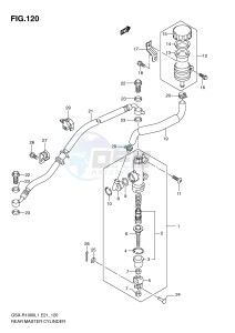 GSX-R1000 (E21) drawing REAR MASTER CYLINDER